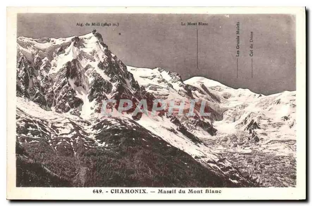 Chamonix — Massif do Mont Blanc — L. Morand, fot.-edit. (Alta Saboia) - Frente
