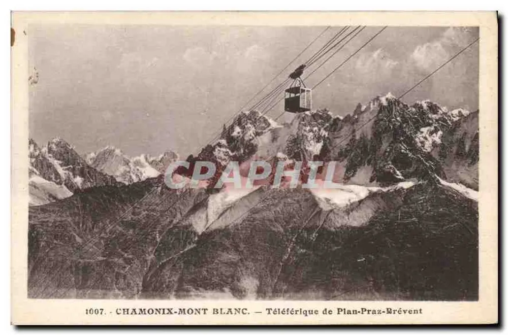 Chamonix-Mont Blanc — Teleférico de Plan-Praz-Brévent — L. Marand, fot.-edit. (Haute-Savoie) - Frente