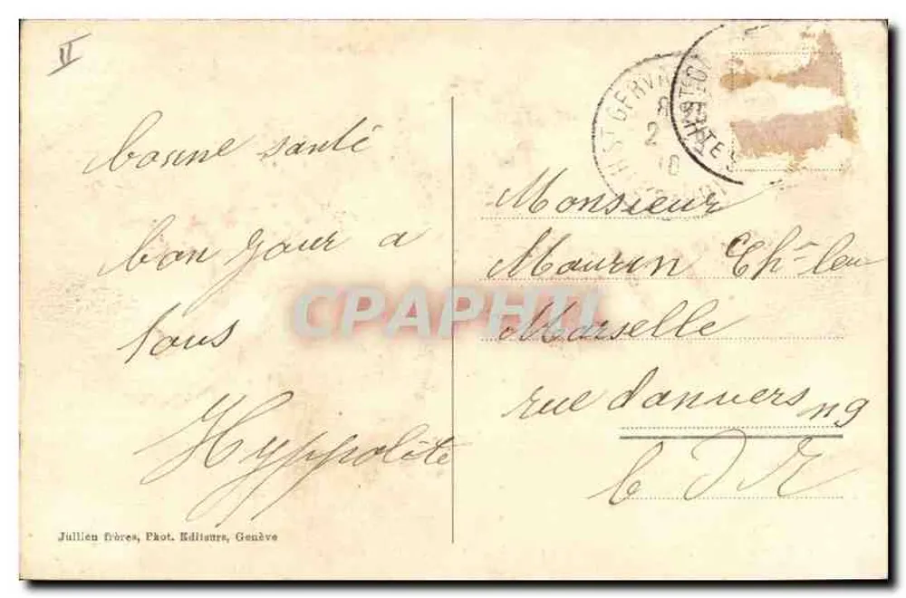 Chamonix — Travessia da Mar de Gelo — J.J. 7803 - Verso