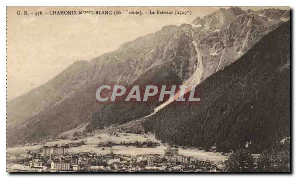 Chamonix-Mont-Blanc — Le Brévent (2525m) — G. R. - 436 - L. Zegarez, Verlag (Haute-Savoie) - Vorderseite