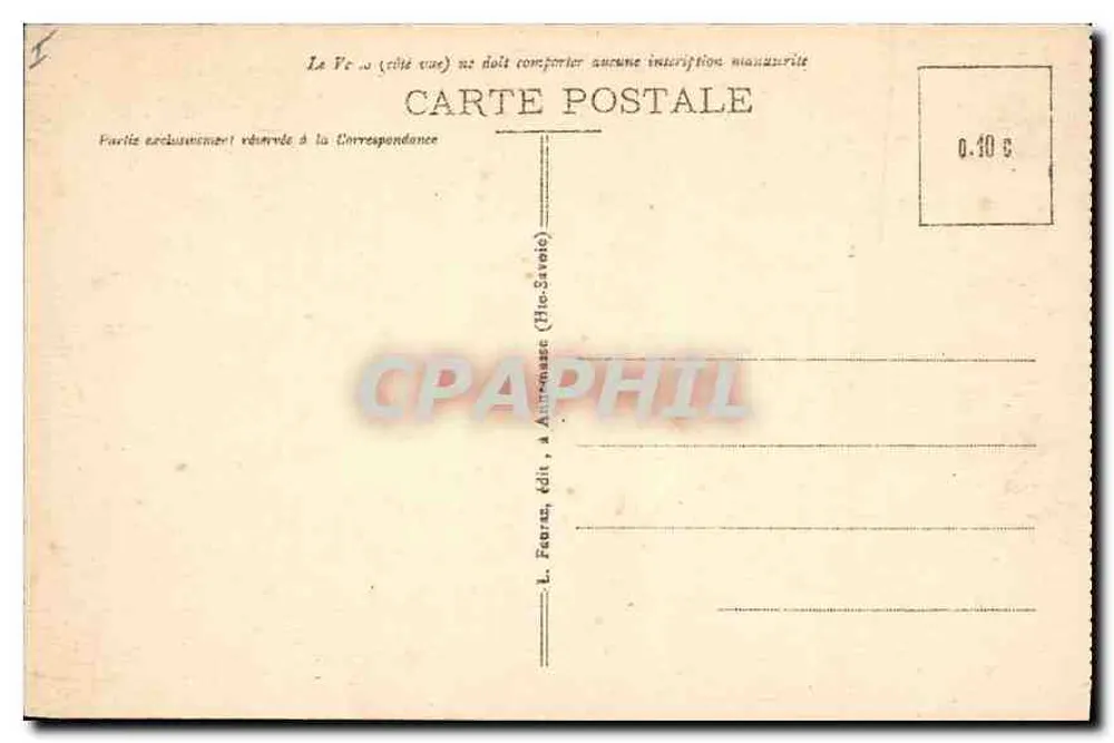 Chamonix-Mont-Blanc — Le Brévent (2525m) — G. R. - 436 - L. Zegarez, Verlag (Haute-Savoie) - Rückseite