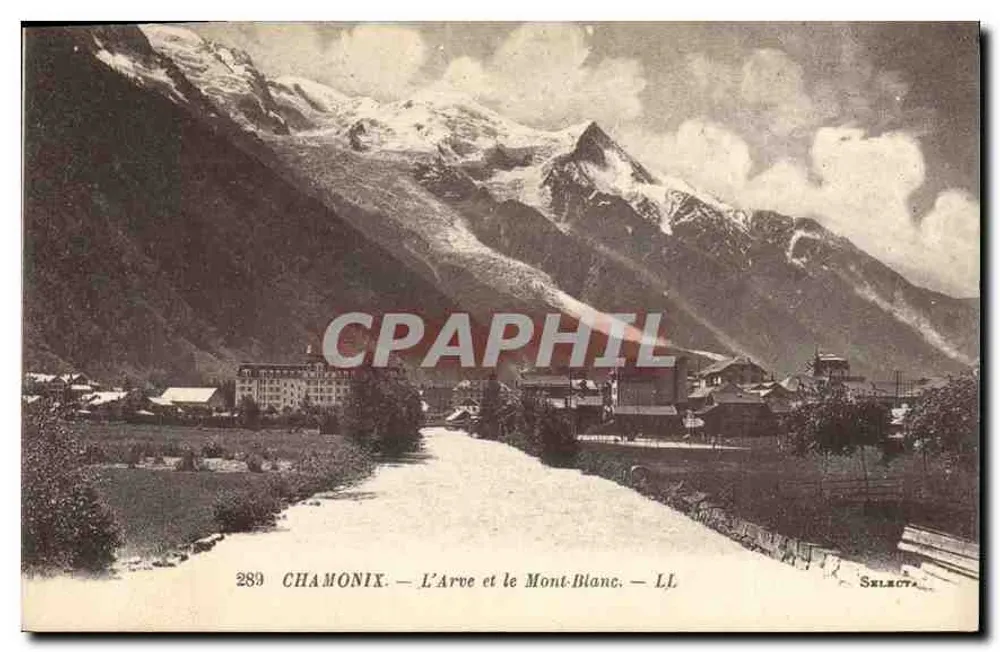 Chamonix — A Arve e o Mont-Blanc — Selecta - Frente