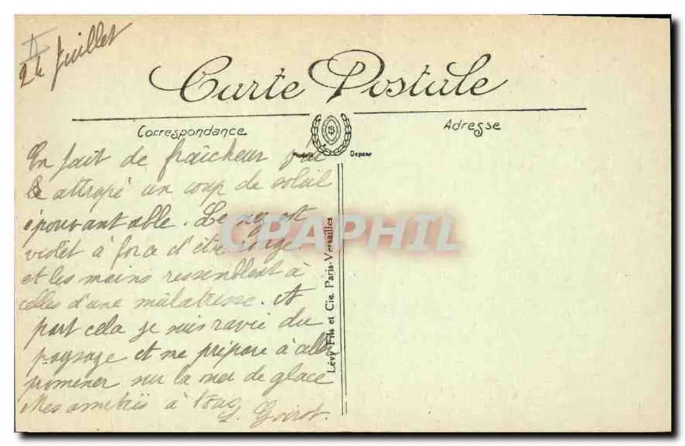 Chamonix — A Arve e o Mont-Blanc — Selecta - Verso