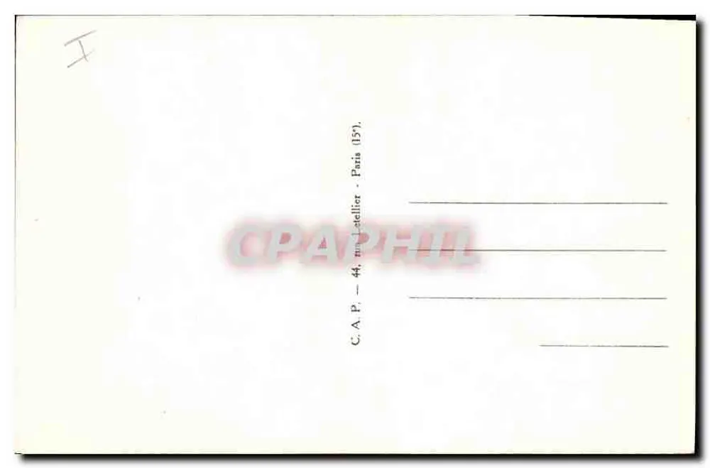 Chamonix-Mont-Blanc — Allgemeine Ansicht und der Mont-Blanc — Antike Ansichtskarte — 44, n°44, Paris (157) - Rückseite