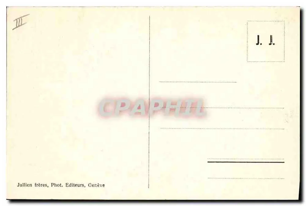 Chamonix e o Monte Branco — vista panorâmica — J. J. 7716 - Verso