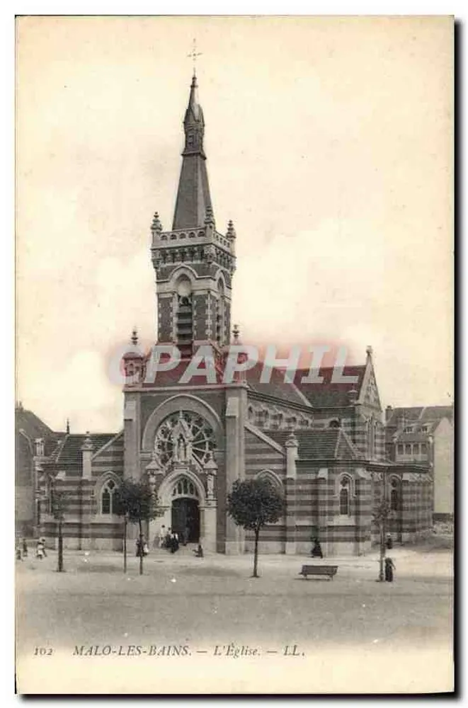 Malo-les-Bains — A Igreja — LL. - Frente