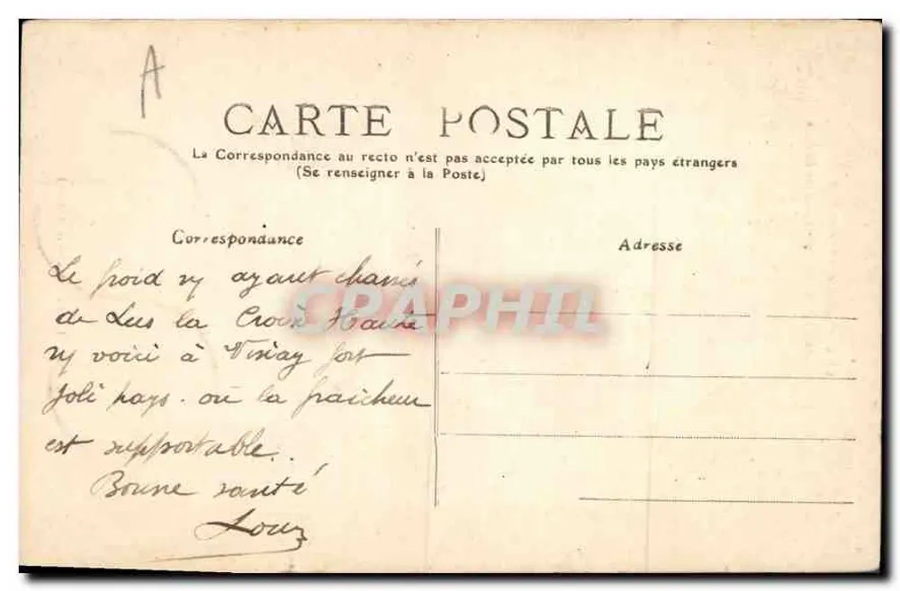 Rodovia das Ecouges — Nas Gorges — C. Artige filho, Chambéry (Arbâche) - Verso