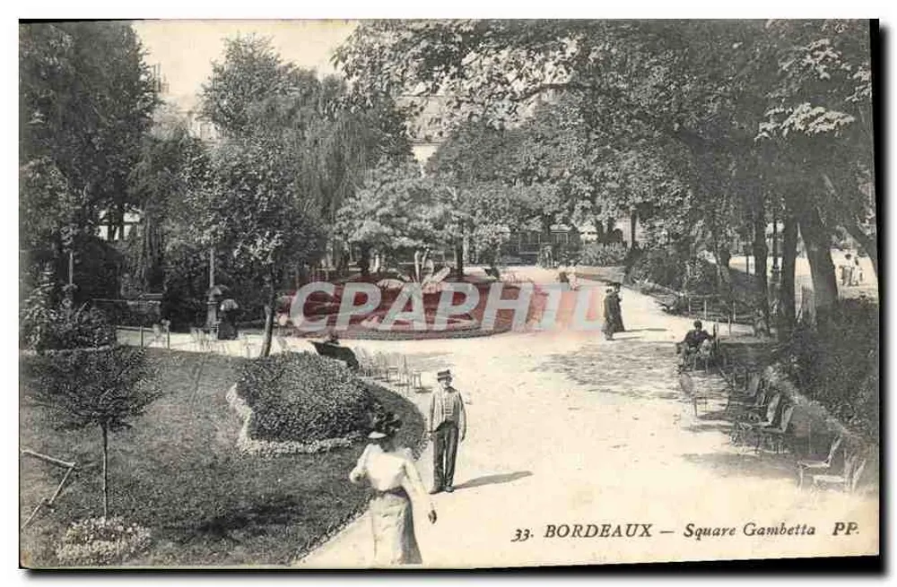 Bordeaux — Square Gambetta — PP. n°33 - Frente