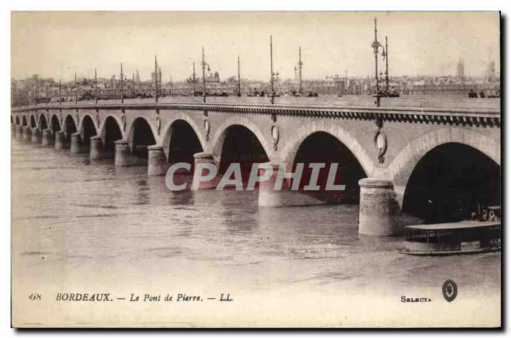 Bordeaux — O Ponte de Pierre — Selecta - Frente