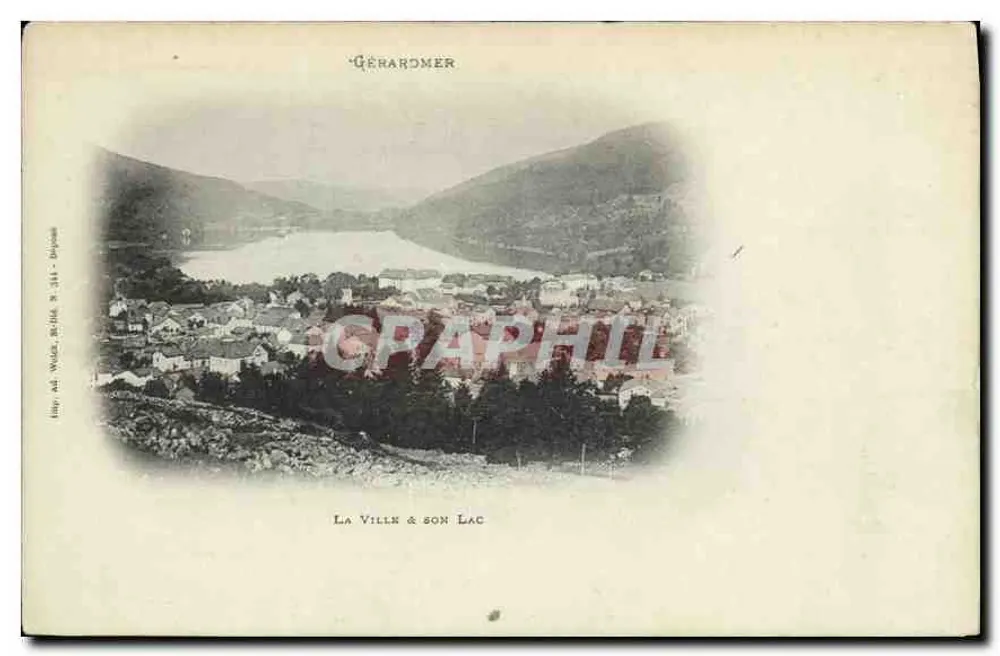 Gérardmer — A Cidade & seu Lago — Héry & Wébly, N° 344 - Bélgica - Frente
