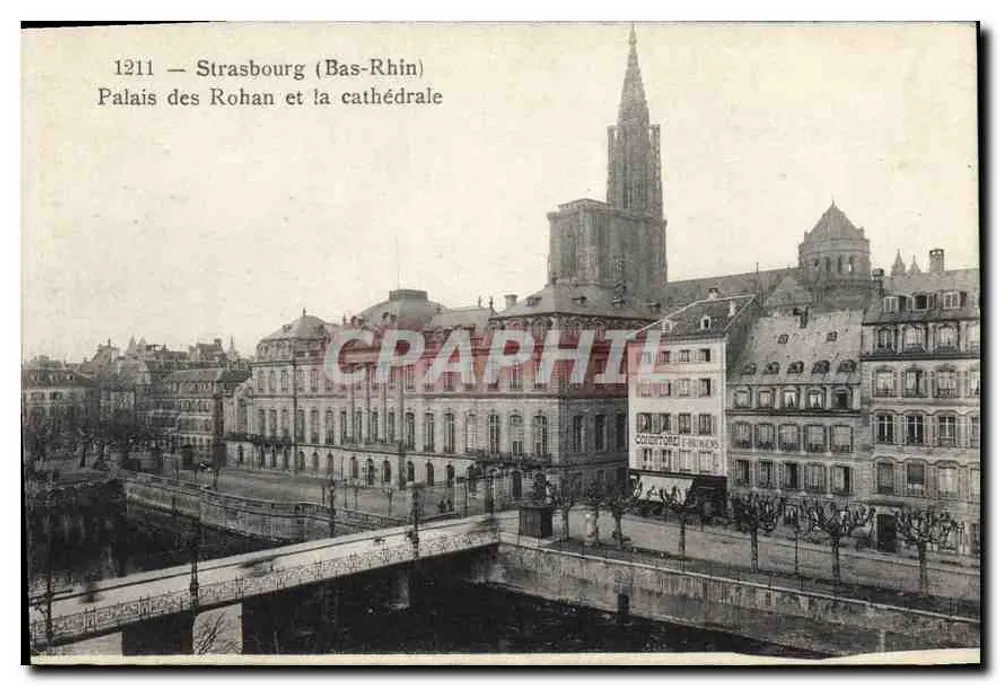 Strasbourg (Bas-Rhin) — Palais des Rohan und die Kathedrale — Édition Albin Michel & Rech, Straßburg - Vorderseite