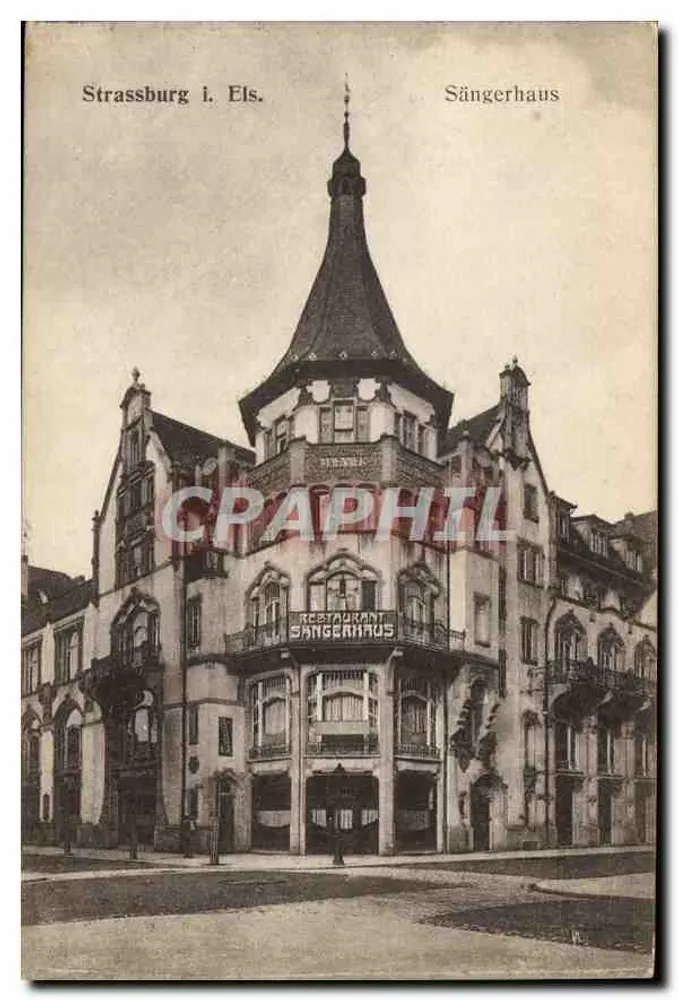 Straßburg i. Els. — Sängerhaus — Restauracja Sängerhaus - Awers