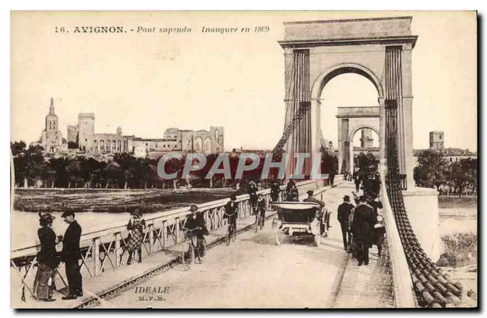 Avignon - Puente colgante - Inaugurado en 1869 — IDEALE M.Y.B. - Anverso