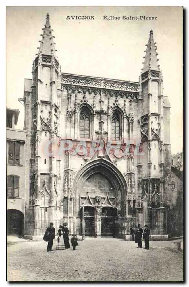 Avignon — Igreja de São Pedro — Bilhete postal antigo - Frente