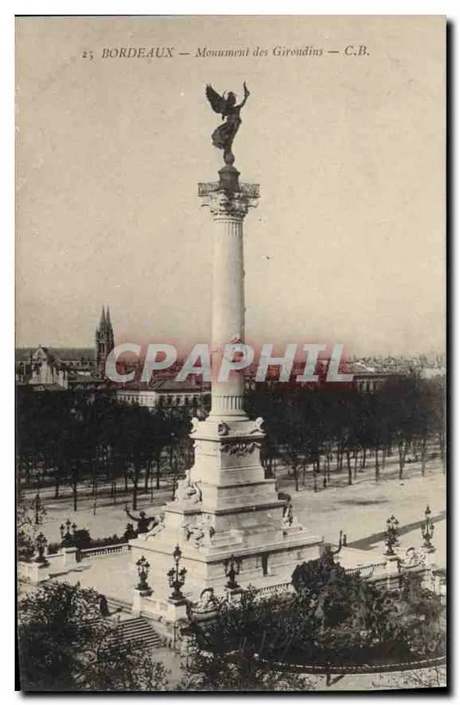 Bordeaux — Monumento dei Girondini — C.B. - Recto