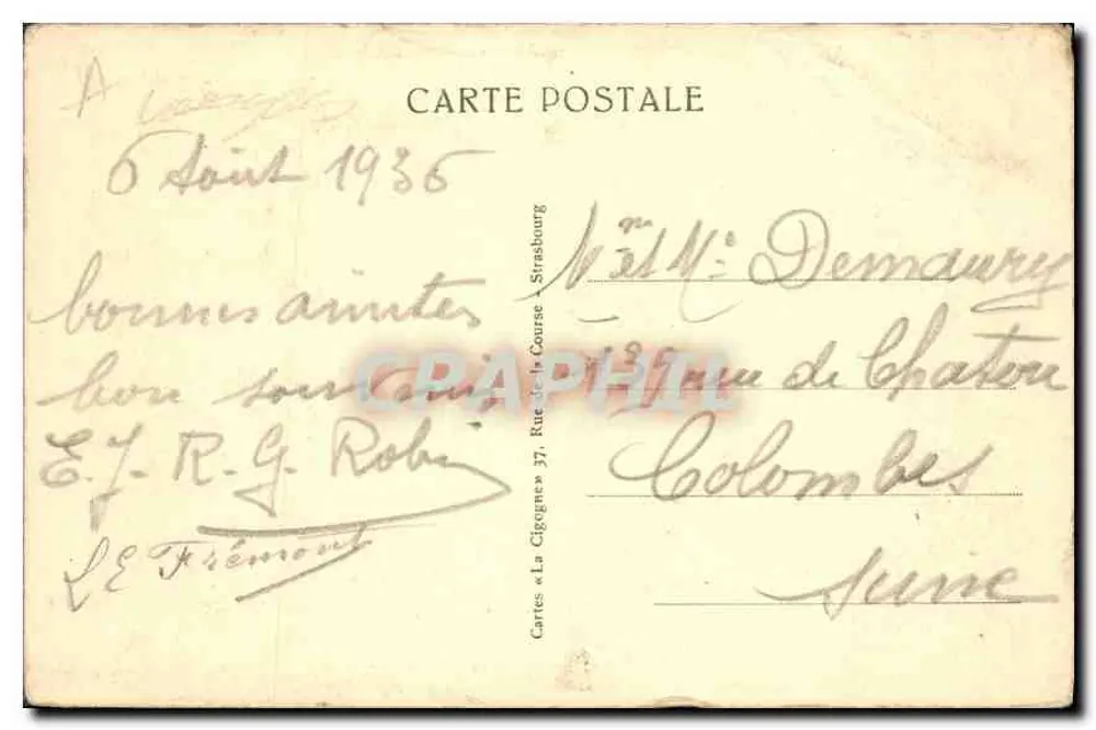Gérardmer — Allgemeiner Blick von den Goutridos — Nr. 9257 - Rückseite