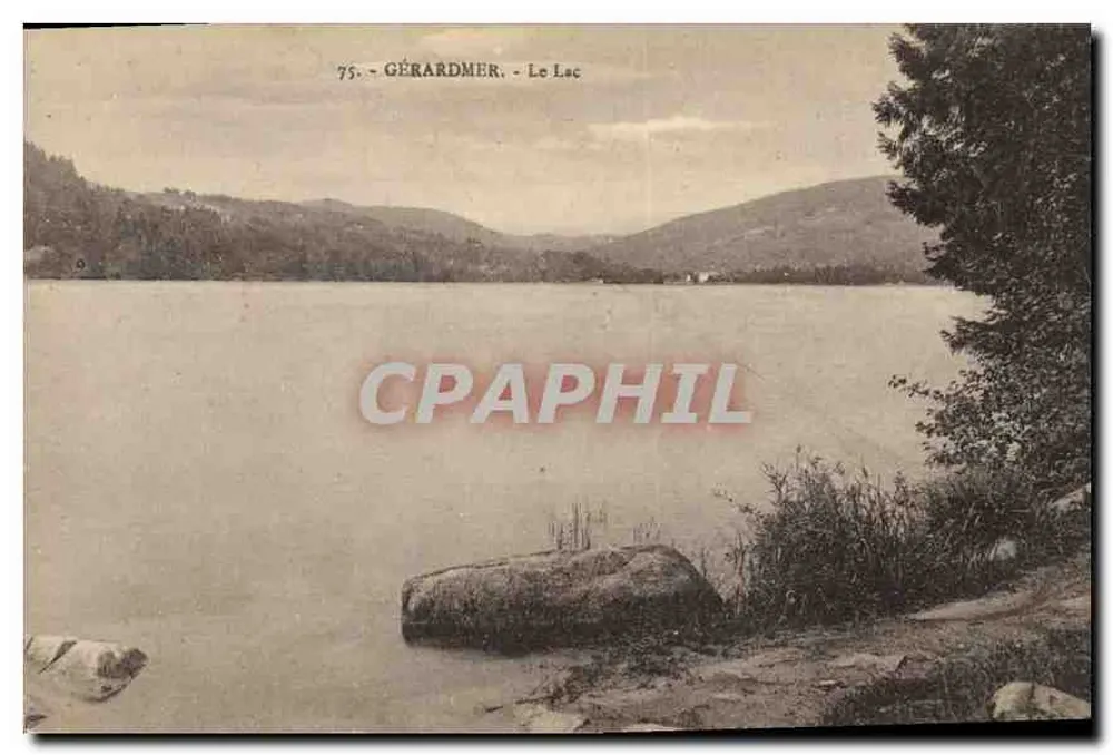 Gérardmer - O Lago — cartão postal n°75 - Frente