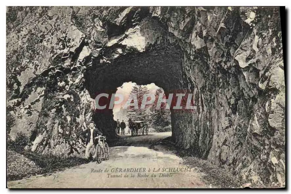 Tunnel der Roche du Diable — Route von Gérardmer nach La Schlucht — Verlag nicht sichtbar - Vorderseite