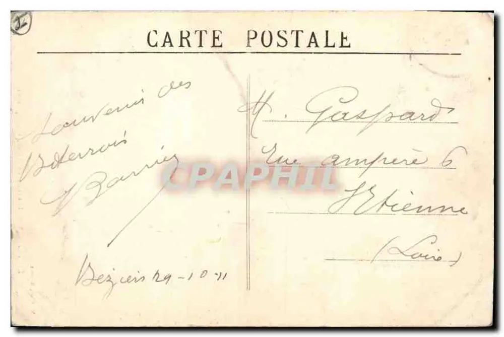 Béziers — Fontaine du Titan, par Injalbert - Verso