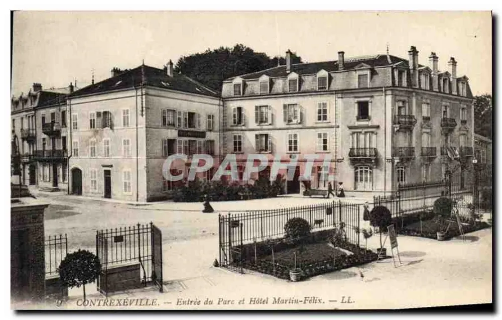 Contrexéville — Eingang zum Park und Hotel Martin-Félix — LL. - Vorderseite