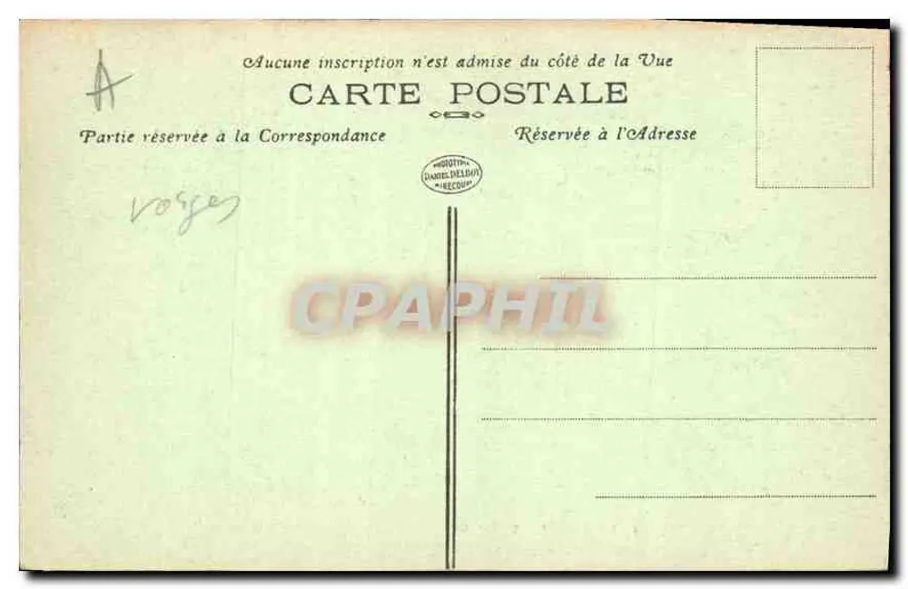 Contrexéville - A Coluna das Fontes — D.D. n°32 - Verso