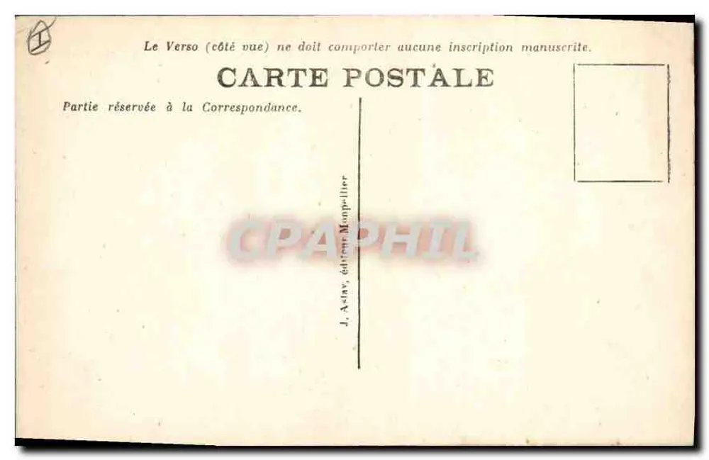 Montpellier — A Cidadela — J. Aslay, editor - Verso