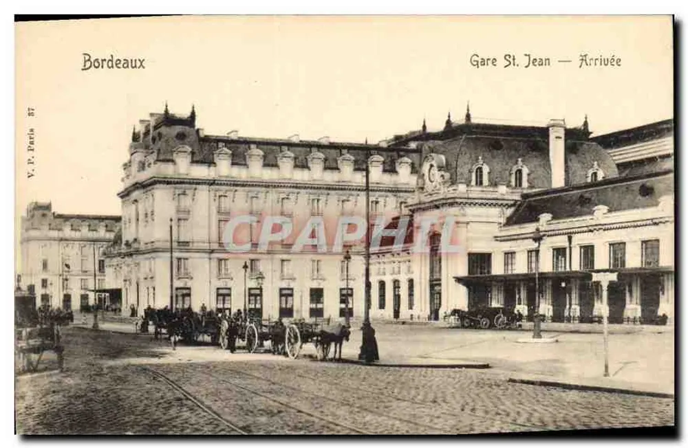 Bordeaux — Gare St Jean — Chegada — V.P. Paris 87 - Frente