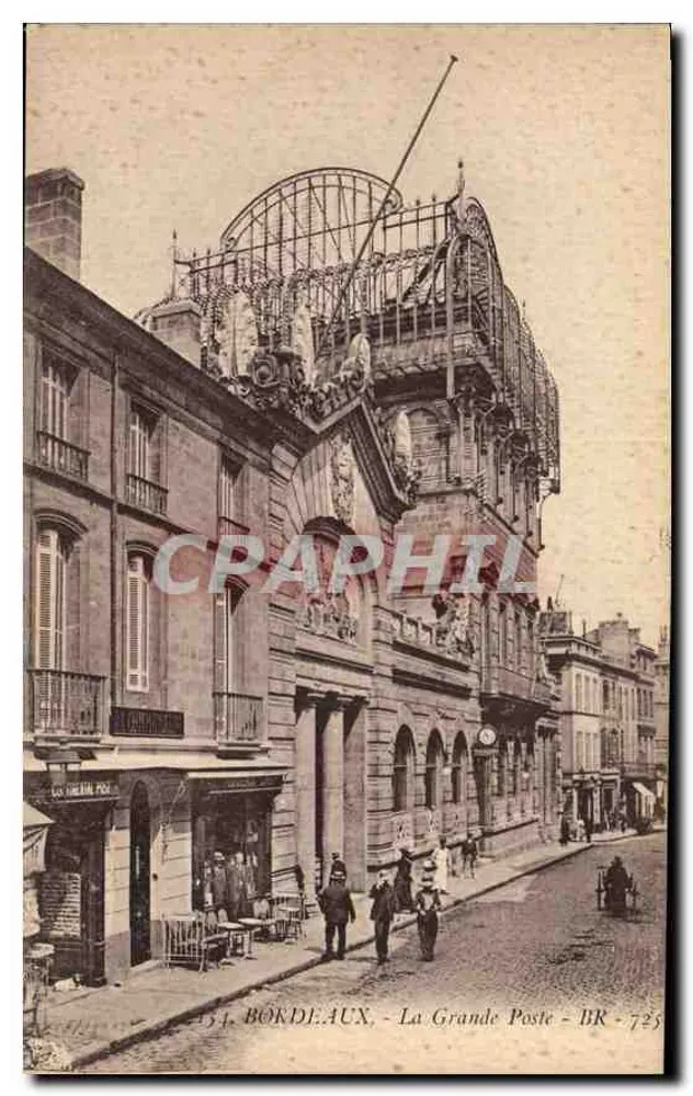 Bordeaux - A Grande Postal — BR - 725 — editor C. Jonghetti, Barcelona - Frente