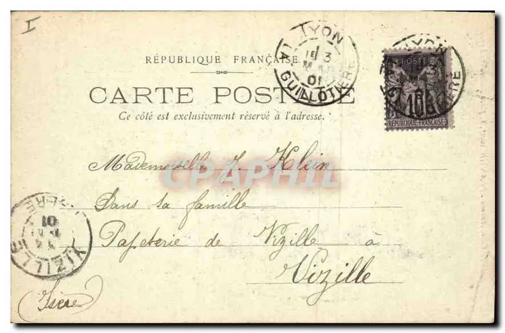 Lyons — Église d'Ainay — Librairie A. Côté, Adrien Effantin, Lyon - Verso