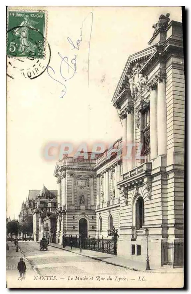 NANTES — O Museu e Rua do Liceu — LL. - Frente