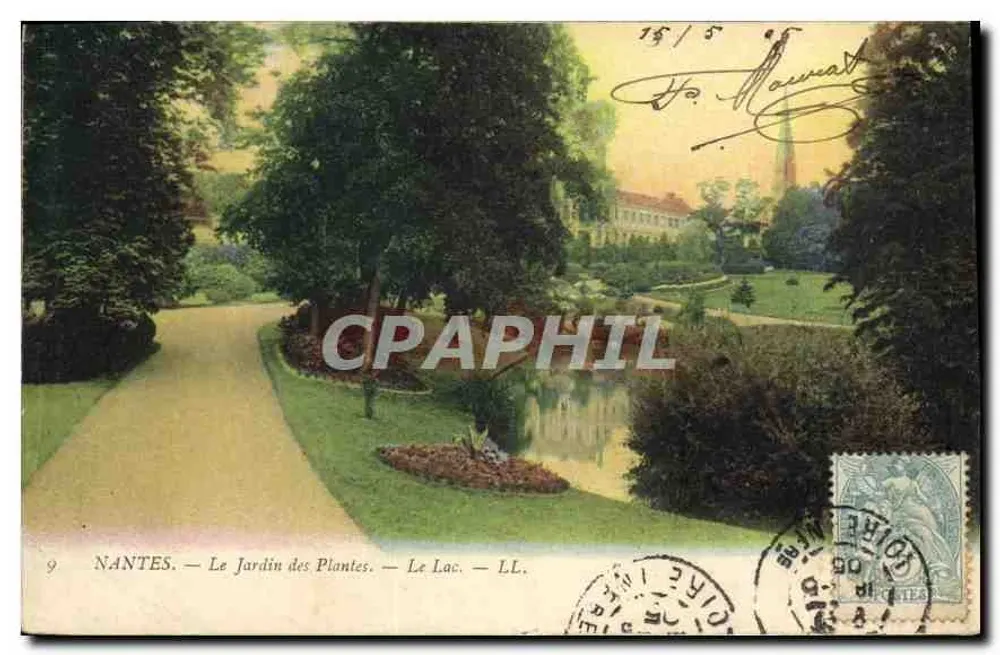 NANTES — Der Botanische Garten — Der See — LL. - Vorderseite