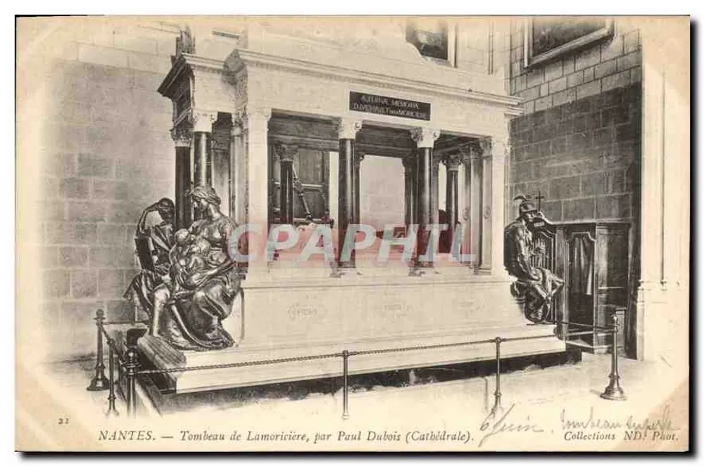 NANTES — Grabmal von Lamoricière, von Paul Dubois (Kathedrale) - Vorderseite