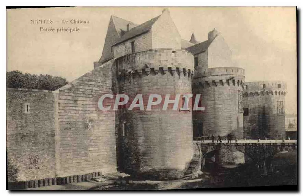 NANTES — O Castelo — Entrada principal — editor não identificado - Frente