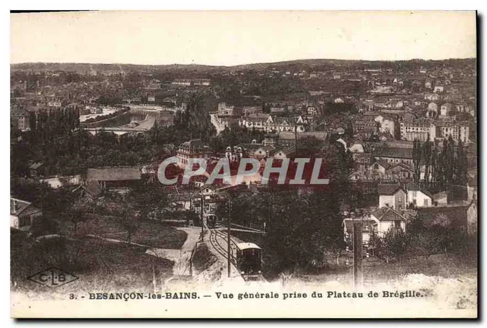 Besançon-les-Bains — Allgemeine Ansicht vom Plateau de Brégille — Verlag C. Lardier, Beaune - Vorderseite