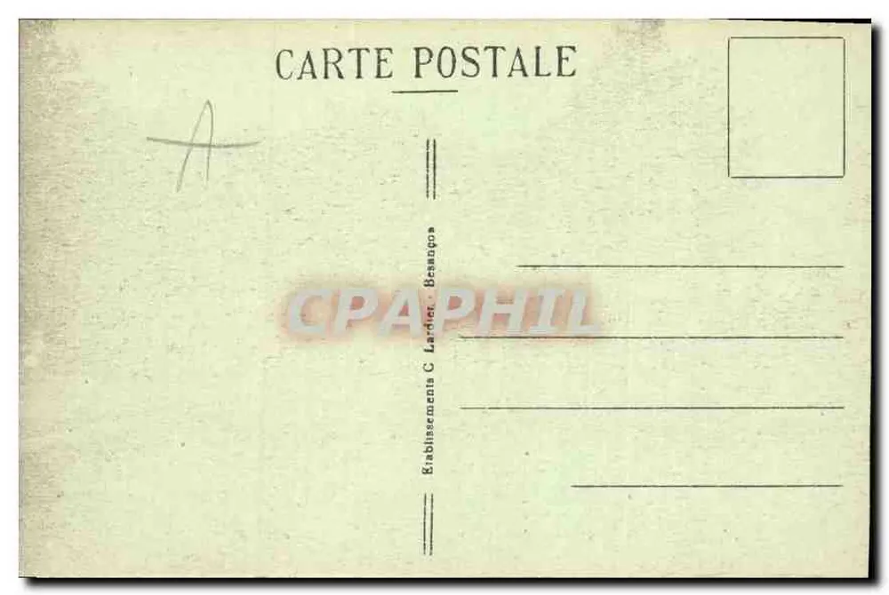 Besançon-les-Bains — Allgemeine Ansicht vom Plateau de Brégille — Verlag C. Lardier, Beaune - Rückseite