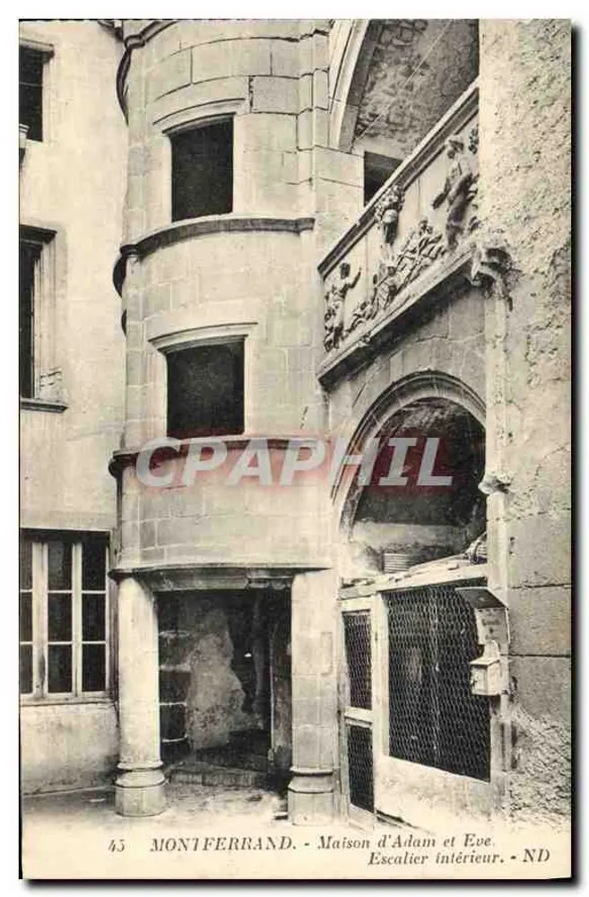 Montferrand - Haus von Adam und Eva. Innen-Treppe. - Vorderseite