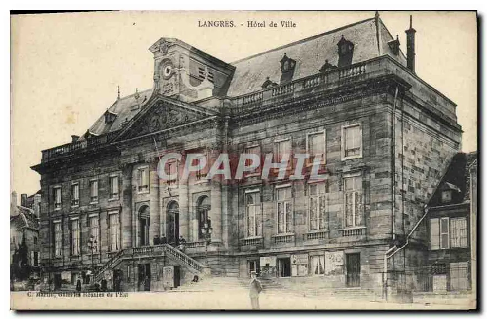 Langres - Hotel de Ville — C. Morin, Galeries Réunies de l'Est - Frente