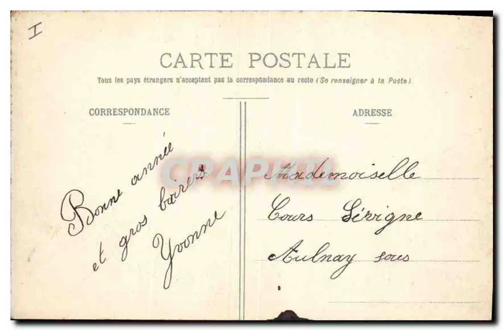 Langres - Hotel de Ville — C. Morin, Galeries Réunies de l'Est - Verso