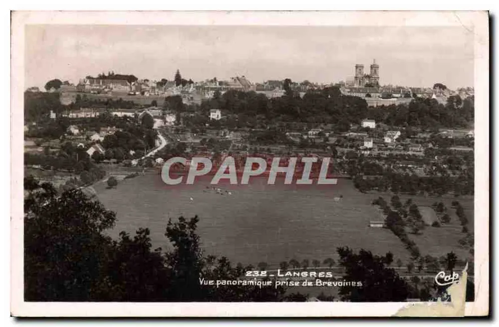 Langres — Panoramablick von Brevoines — C.A.P. Strasbourg - Vorderseite