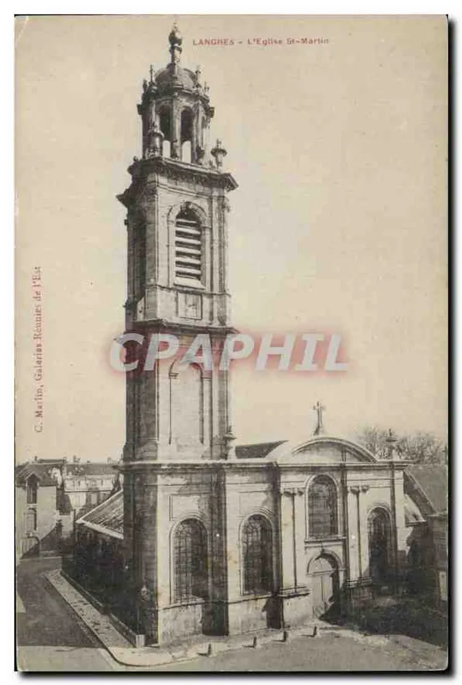 Langres - De Kerk van Sint-Maarten — C. Martin, Galeries Roumier de l'Est - Voorkant