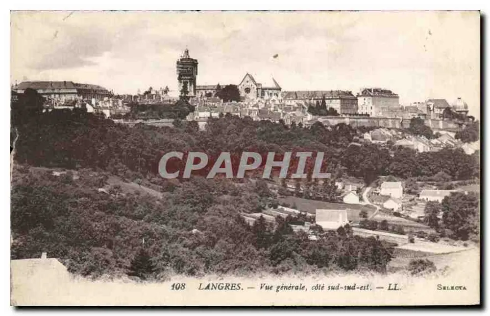 Langres — Vista geral, lado sul-sul-leste — Selecta, n°108 - Frente