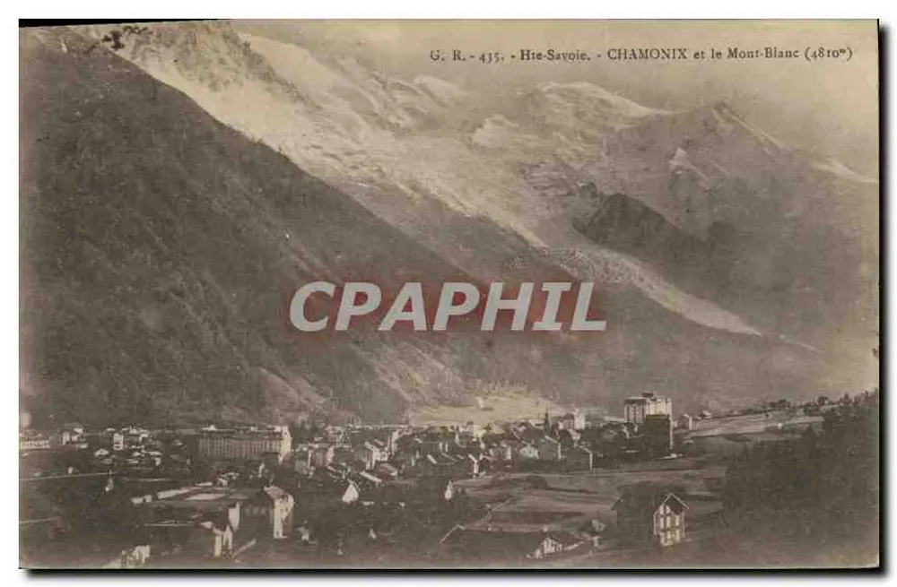 Chamonix und der Mont-Blanc (4810m) — Haute-Savoie — G. R. 435 - Vorderseite