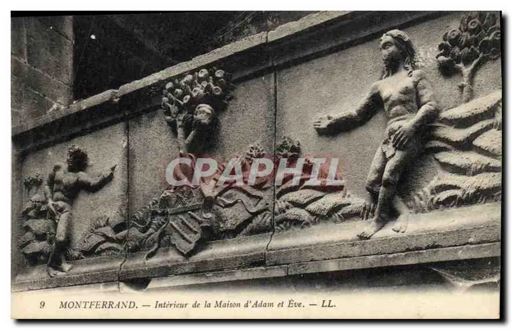 Montferrand — Innenraum des Hauses von Adam und Eva — LL. n°9 - Vorderseite