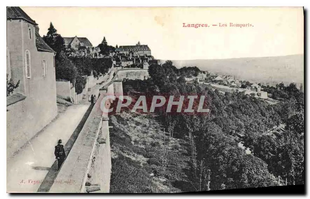 Langres — Os Muros — A. Veyssier, fot. - edit. - Frente