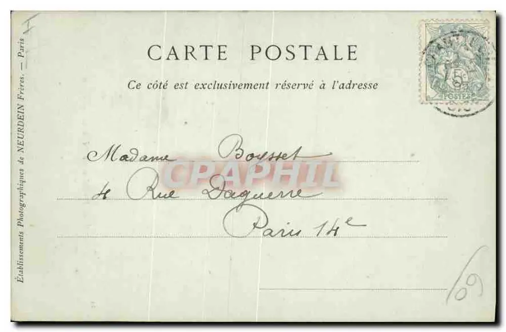 Senlis — Portal ocidental da Catedral — Collecteur ND Phot - Verso