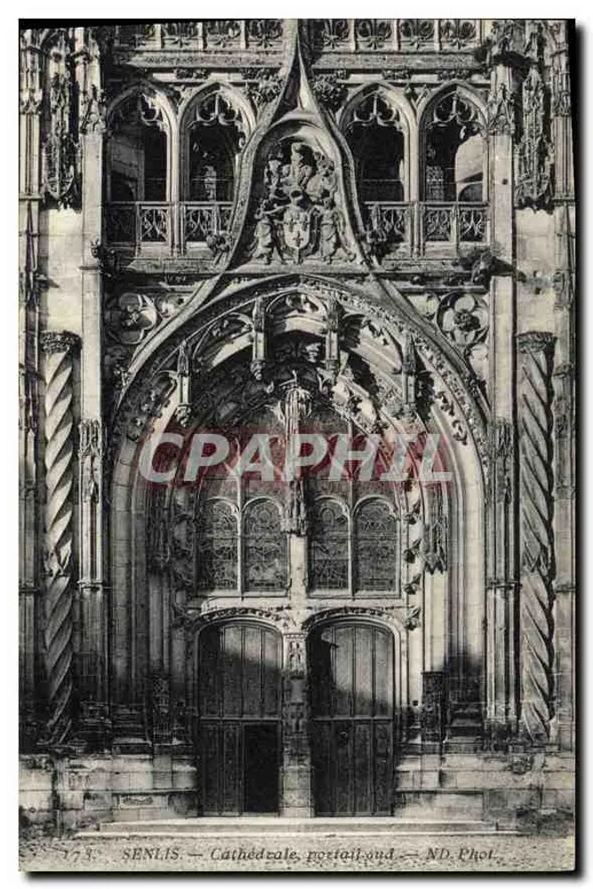 Senlis — Catedral, portal sul — ND. Fot. - Frente