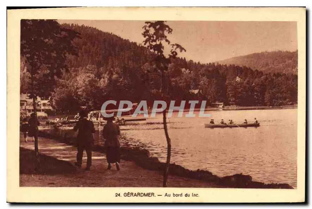 GÉRARDMER — À beira do lago — Compagnie Alsacienne des Arts Graphiques - Frente