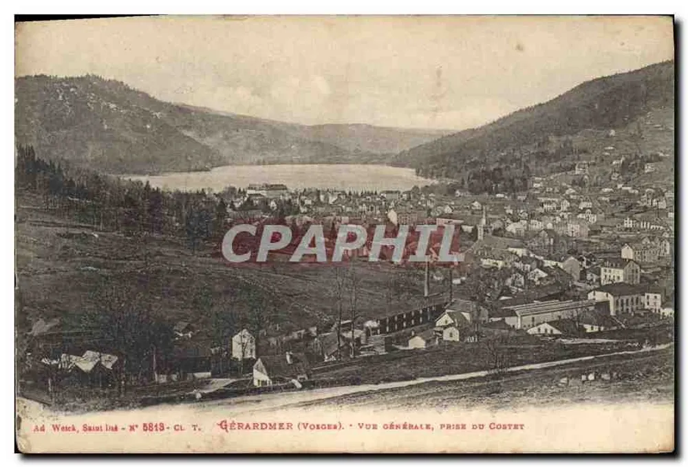 Gérardmer (Vosges) — Allgemeiner Blick vom Costet — Ad Wetch, Saussat, N° 5813, CL T. - Vorderseite