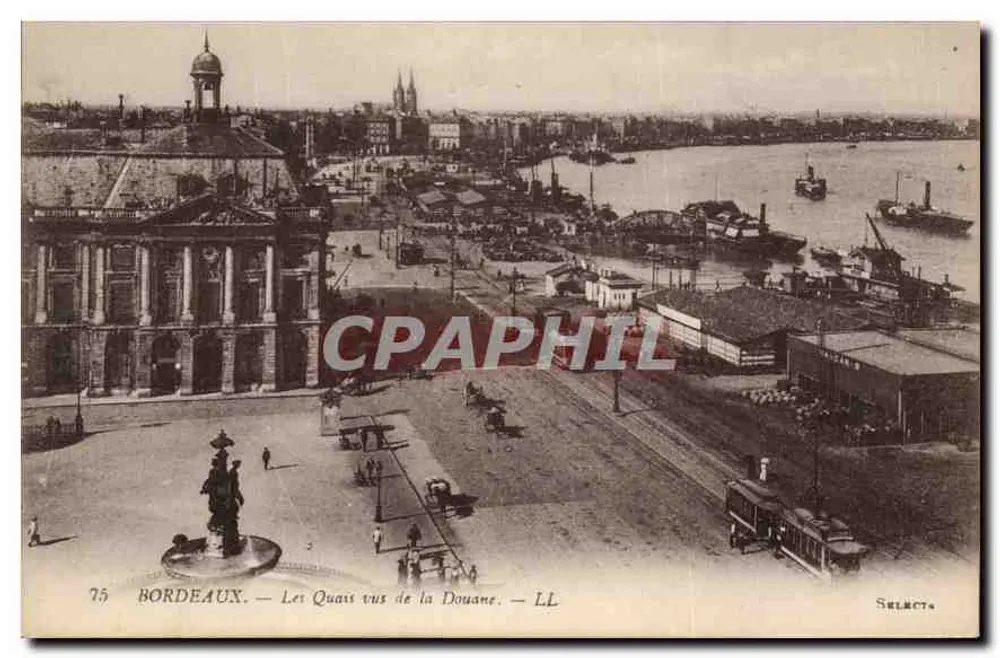 Bordeaux — Os Quais vistos da Alfândega — Selecta - Frente