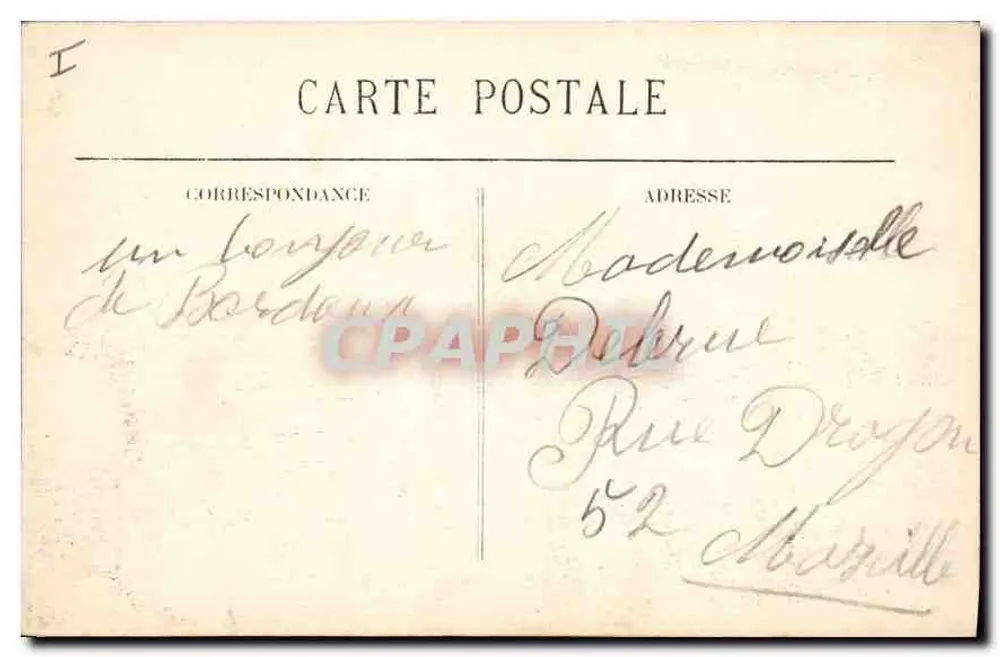 Bordeaux - Place des Girondins - BR - 220 - Verso
